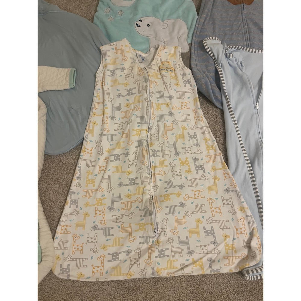 Baby Sleep Sack Bundle Halo SwaddleDesigns Carters Little Softies 3-12M 7pc Lot - Picture 5 of 14
